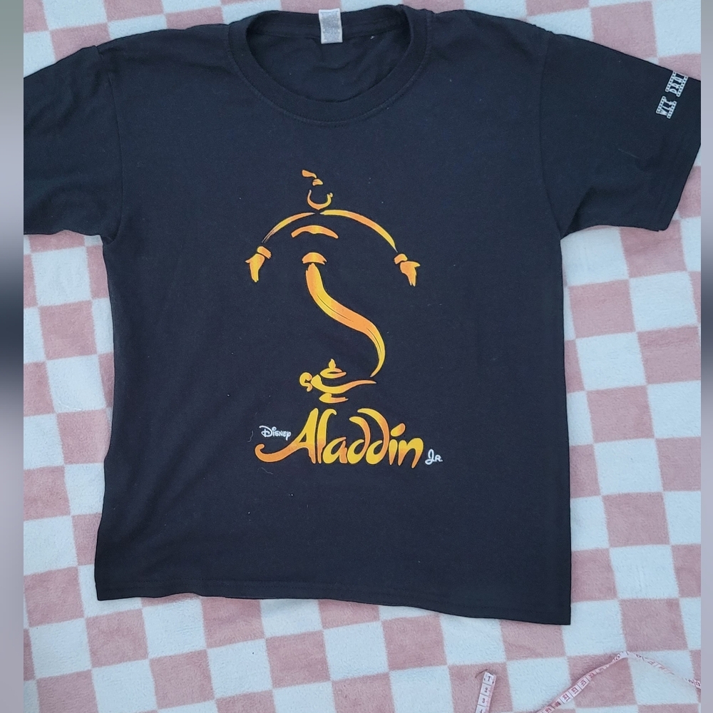 Disney Aladdin Black and Gold Kids T-Shirt